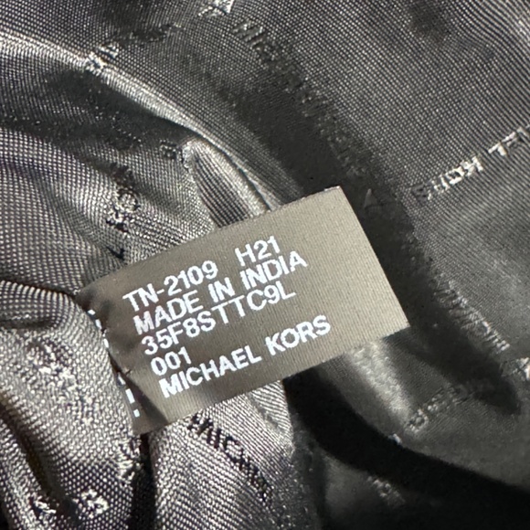 Michael Michael Kors Jet Set Black Large Saffiano Leather Crossbody Bag New - Picture 10 of 11